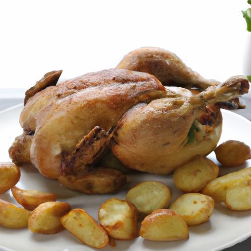 Classic Comfort: Sunday Roasted Chicken & Potatoes Dinner